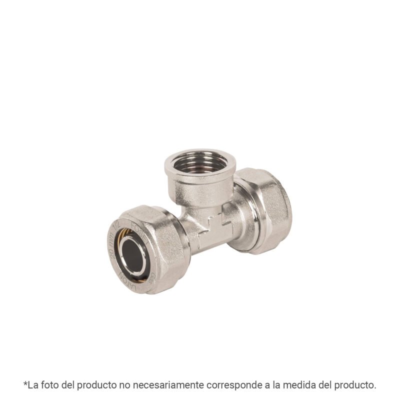 PPG-3812TH.jpg Código: 44853 Tee para PEALPE,3/8x1/2x3/8',con rosca hembra central, Foset PPG-3812TH