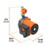 Código: 103355 Bomba presurizadora 1/6 HP, con sensor regulable, TRUPER PRE-1-6R