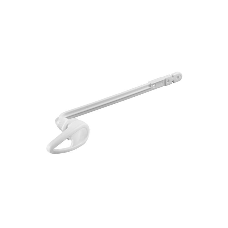 PW-017.jpg Código: 45397 Palanca frontal plástica blanca para WC, FOSET PW-017