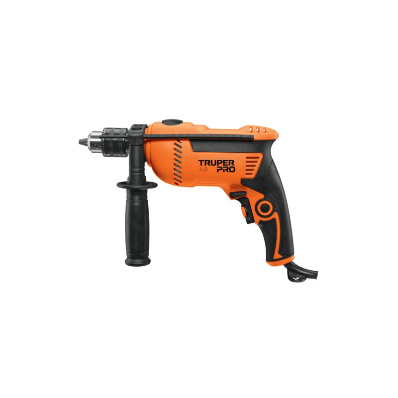 ROTO-1-2A8.jpg Código: 14658 Rotomartillo 1/2', 750W, TRUPER PRO ROTO-1-2A8