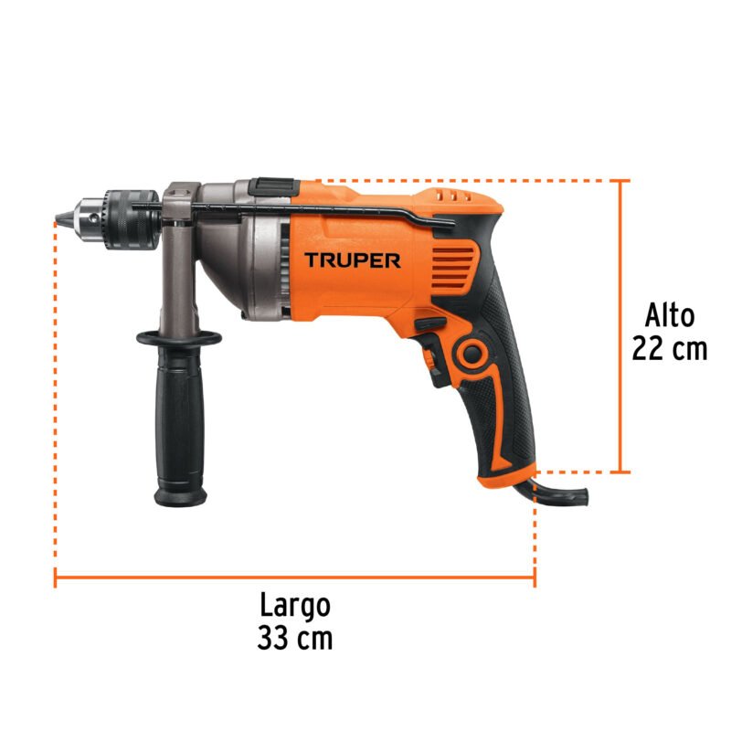 ROTO-1-2A9FC2.jpg Código: 14659 Rotomartillo 1/2', 850W, TRUPER PRO ROTO-1-2A9