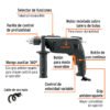 Código: 19457 Rotomartillo 1/2', 700W, TRUPER INDUSTRIAL ROTO-1-2N6