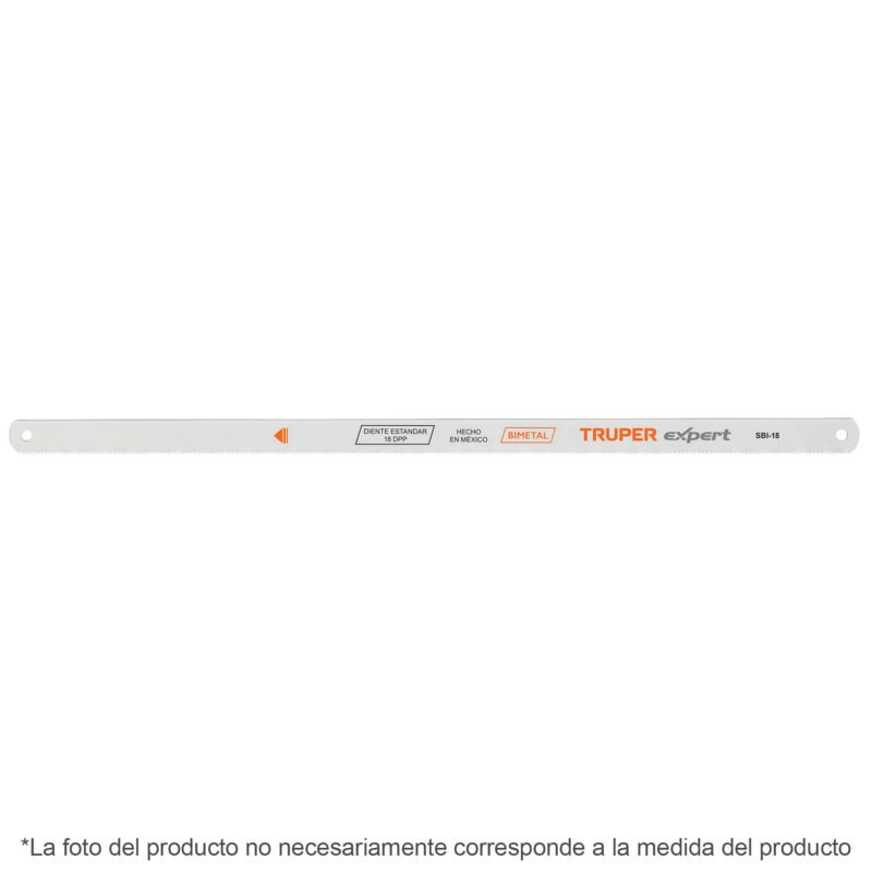 SBI-18-2.jpg Código: 19699 Blíster con 2 seguetas bimetálicas de 18 DPP, Truper Expert SBI-18-2