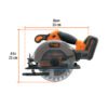 Código: 103256 Sierra circular 6-1/2', 20V, 1 batería 4Ah, PRO SICI-20A