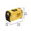 Código: 28156 Mini soldadora inversora 130A, Bi-voltaje, 127/220V, PRETUL SOIN-100-120MP