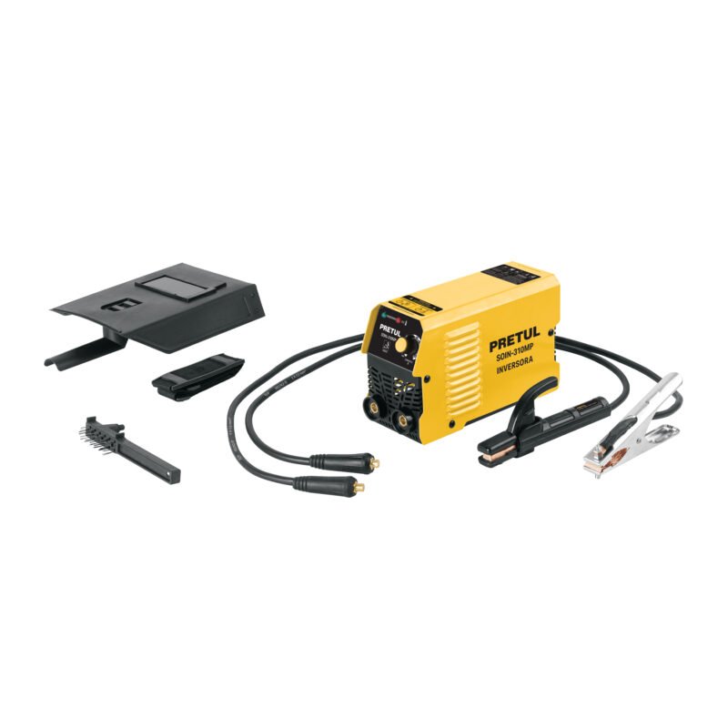 SOIN-310MP.jpg Código: 29017 Mini soldadora inversora 100A, Serie 300, 127V, PRETUL SOIN-310MP