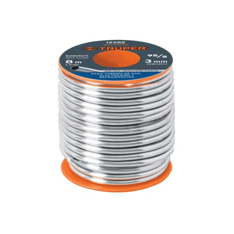 SOL-95-5S.jpg Código: 12282 Soldadura sólida 95/5 para tubería de gas, 450 g SOL-95-5S