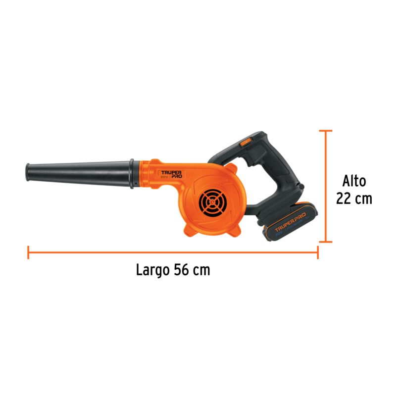 Código: 103265 Sopladora para taller, 20V, 1 batería 2Ah, PRO SOPI-20A