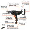 Código: 16714 Taladro tipo espada 1/2', 1150W, TRUPER INDUSTRIAL TALE-1-2N