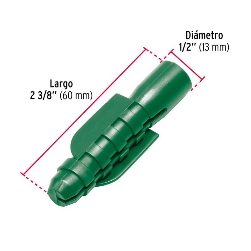 TAQ-1-2PAFC2.jpg Código: 40749 Bolsa con 20 taquetes de plástico 1/2', Fiero TAQ-1-2PA
