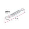 Código: 44054 Tensor zinc 1/4' gancho-argolla, Fiero TEN-1-4A