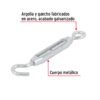 Código: 44053 Tensor zinc 3/16' gancho-argolla, Fiero TEN-3-16A