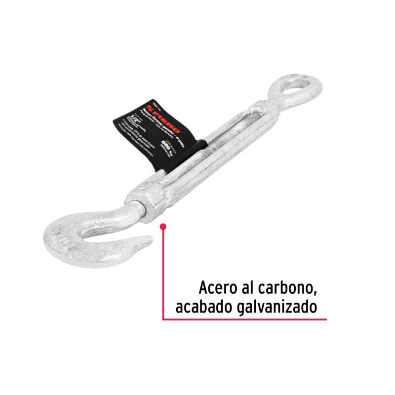 TENF-1-2FC1.jpg Código: 44067 Tensor forjado 1/2' gancho-argolla, Fiero TENF-1-2