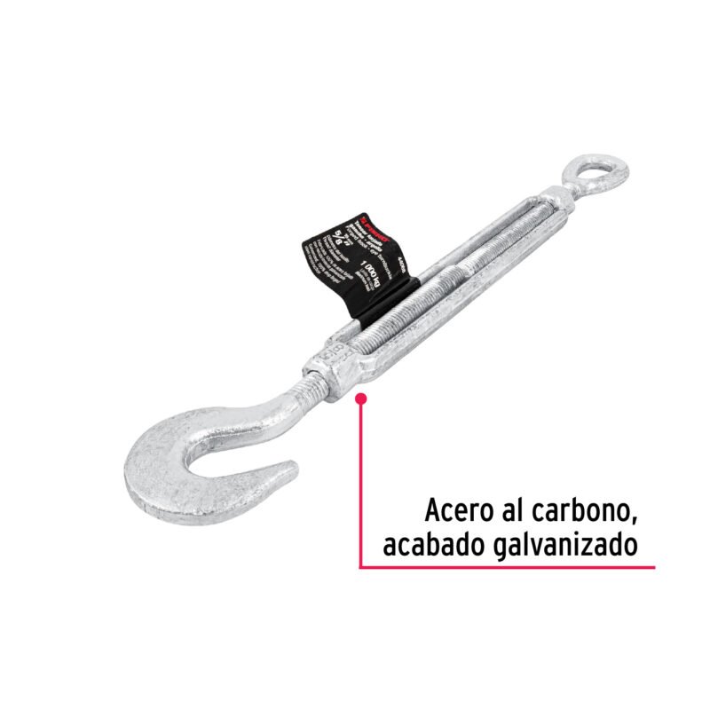 TENF-5-8FC1.jpg Código: 44068 Tensor forjado 5/8' gancho-argolla, Fiero TENF-5-8
