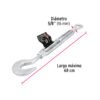 Código: 44068 Tensor forjado 5/8' gancho-argolla, Fiero TENF-5-8