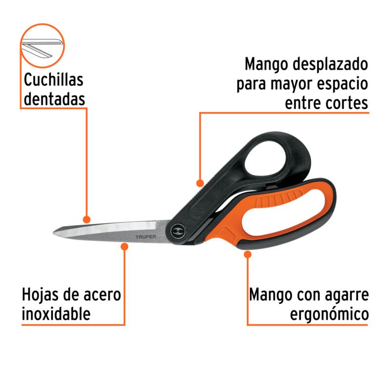TIMU-10XFC1.jpg Código: 103714 Tijera 10' multiusos de acero inox, profesional, EXPERT TIMU-10X