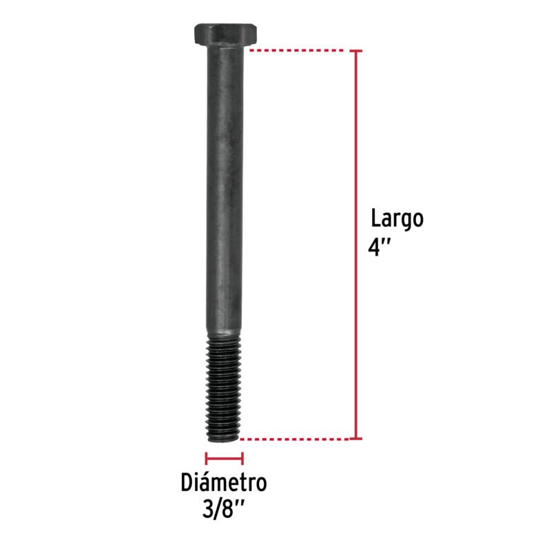 TOR5-3-8X4FC1.jpg Código: 44789 Bolsa con 30 tornillos 3/8' x 4' acero grado 5, FIERO TOR5-3-8X4