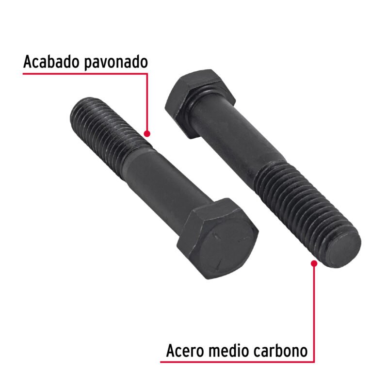 TOR5-7-16X2FC1.jpg Código: 44793 Bolsa con 40 tornillos 7/16' x 2' acero grado 5, FIERO TOR5-7-16X2