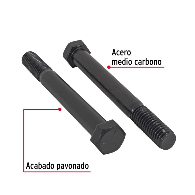 TOR5-7-16X4FC1.jpg Código: 44797 Bolsa con 20 tornillos 7/16' x 4' acero grado 5, FIERO TOR5-7-16X4
