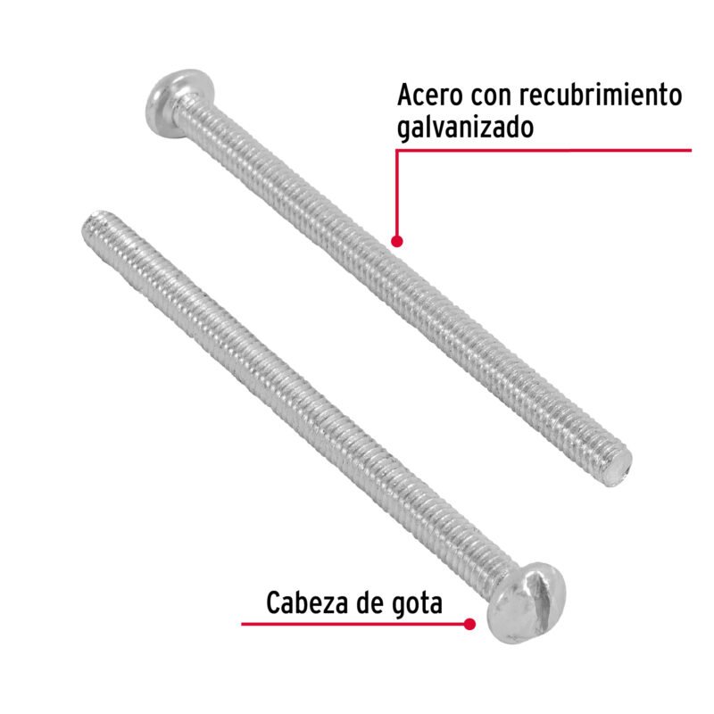TORE-1-8X2FC1.jpg Código: 44605 Bolsa con 250 tornillos 1/8' x 2' tipo estufa, FIERO TORE-1-8X2