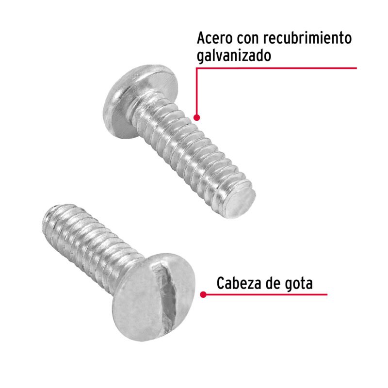 Código: 44615 Bolsa con 250 tornillos 3/16' x 5/8' tipo estufa, FIERO TORE-3-16X5-8