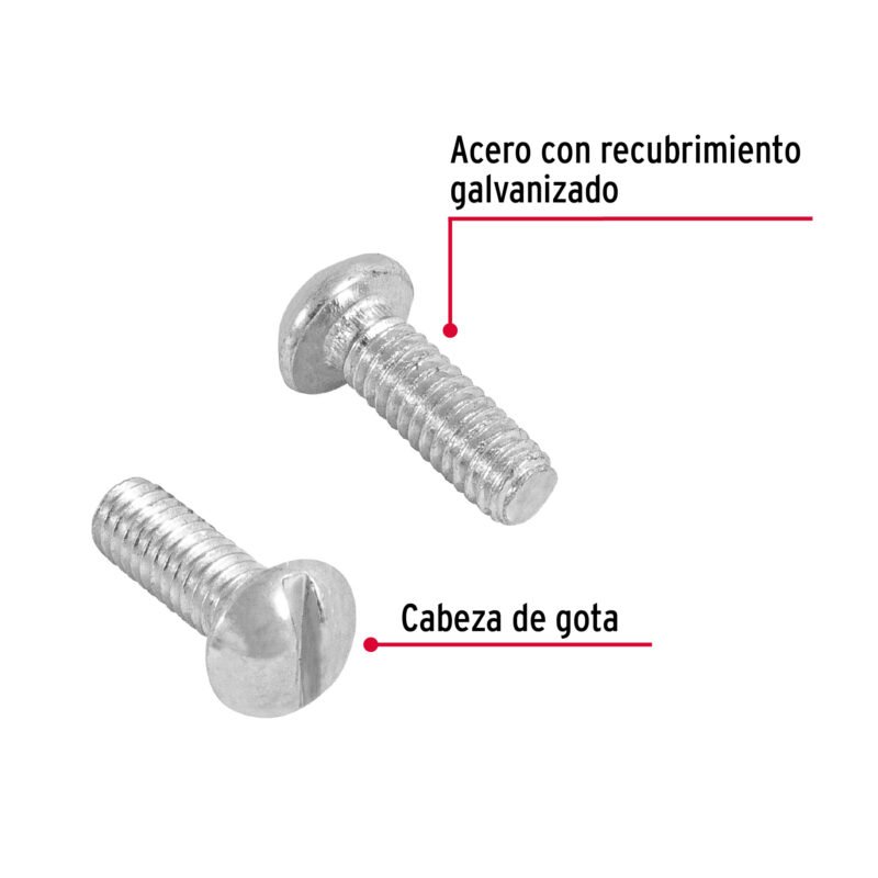 Código: 44606 Bolsa con 450 tornillos 5/32' x 1/2' tipo estufa, FIERO TORE-5-32X1-2
