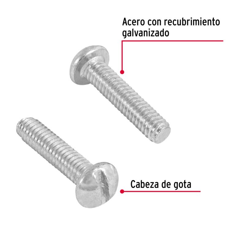 Código: 44608 Bolsa con 350 tornillos 5/32' x 3/4' tipo estufa, FIERO TORE-5-32X3-4