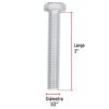 Código: 44596 Bolsa con 20 tornillos 1/2' x 3' tipo máquina, FIERO TORM-1-2X3