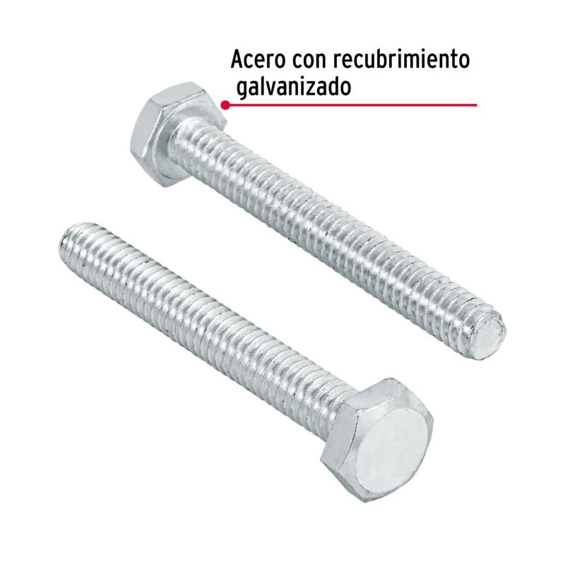 TORM-1-4X2FC1.jpg Código: 44561 Bolsa con 60 tornillos 1/4' x 2' tipo máquina, FIERO TORM-1-4X2