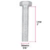 Código: 44571 Bolsa con 60 tornillos 5/16' x 3' tipo máquina, FIERO TORM-5-16X3