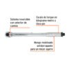 Código: 13567 Torquímetro de trueno, dos lecturas, cuadro 3/8', Truper TORQ-3-8