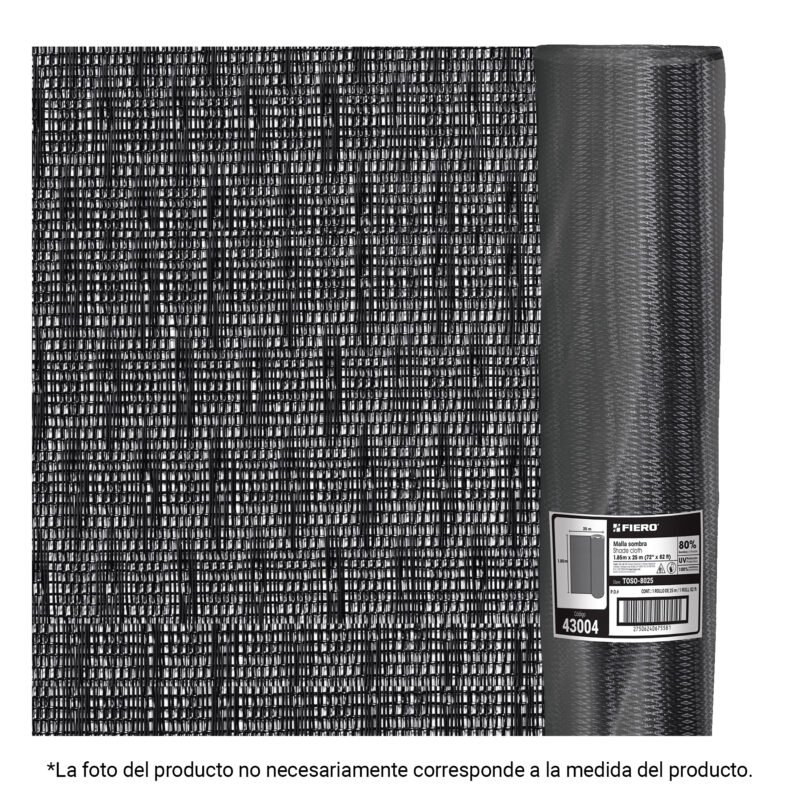 TOSO-8015.jpg Código: 45844 Rollo de toldo sombra 80% de 15 m x 1.85 m, Fiero TOSO-8015