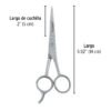 Código: 23168 Tijera 5-1/2' acero inox con gancho, para estilista, PRETUL TP-8419-5-1-2