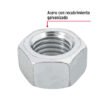 Código: 44701 Bolsa con 15 tuercas 3/4' hexagonales de acero galvanizado TUE-3-4
