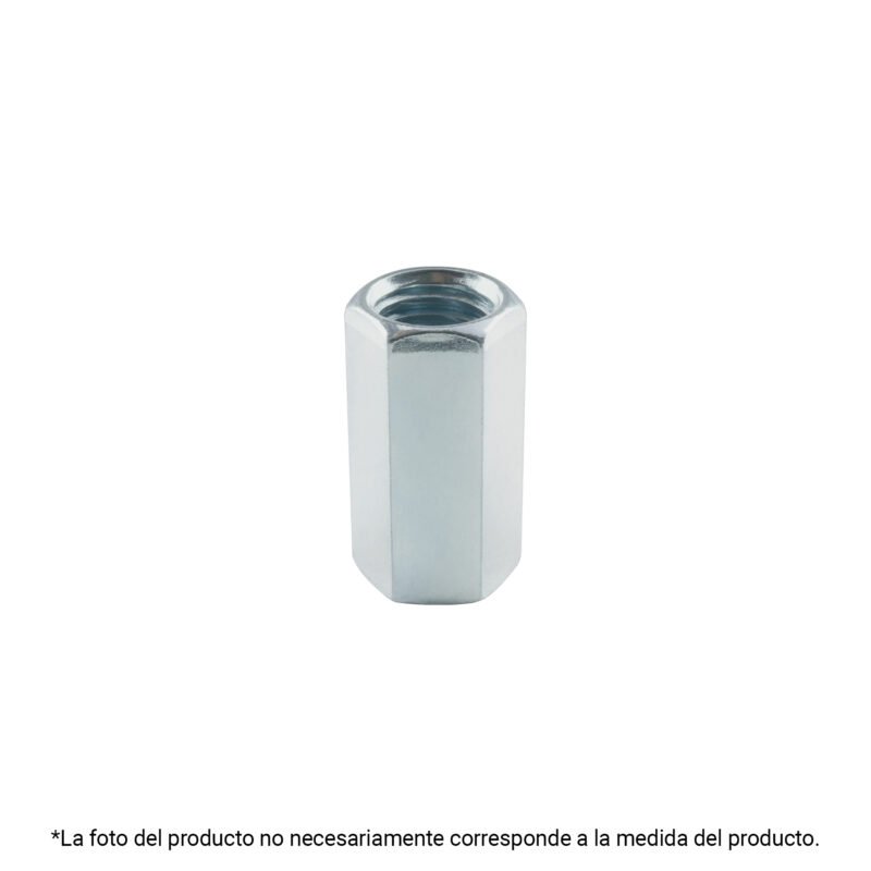 TUEC-7-16.jpg Código: 40946 Bolsa con 5 tuercas cople, 7/16' acero galvanizado , FIERO TUEC-7-16
