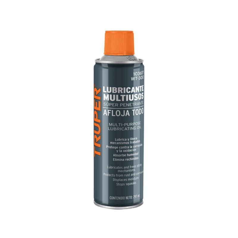 WT-300.jpg Código: 103617 Aceite multiusos en aerosol, 297ml (10oz), Truper WT-300