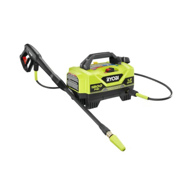 Diseño sin título Hidrolavadora Ryobi Electrica, 1800 Psi 1.2gpm Color Verde lima