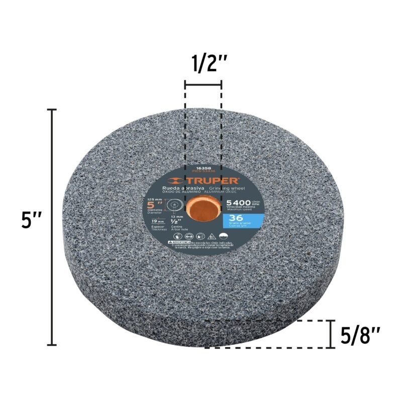 EBA-5P+FC2 Código: 29994 Esmeril de banco de 5" de 1/6 HP (120 W), Pretul