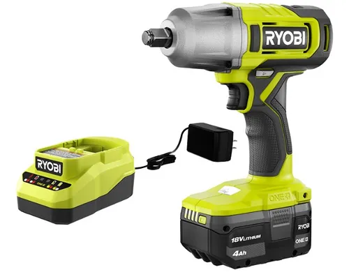 T1 Codigo: PCL265K1 Ryobi Llave De Impacto 18v 4ah 1/2 13mm Pistola Recargable Color Verde lima Frecuencia 60hz