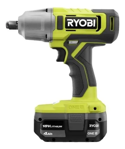 T2 Codigo: PCL265K1 Ryobi Llave De Impacto 18v 4ah 1/2 13mm Pistola Recargable Color Verde lima Frecuencia 60hz