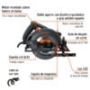 Código: 11779 Sierra circular 7-1/4', 1800W, TRUPER INDUSTRIAL SICI-7-1-4N4