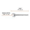 Código: 100049 Llave ajustable (perico) 15' profesional cromada, Expert PET-15C